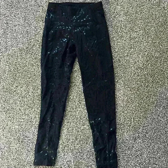 The Gym People Black Leopard Leggings S - Picture 1 of 2